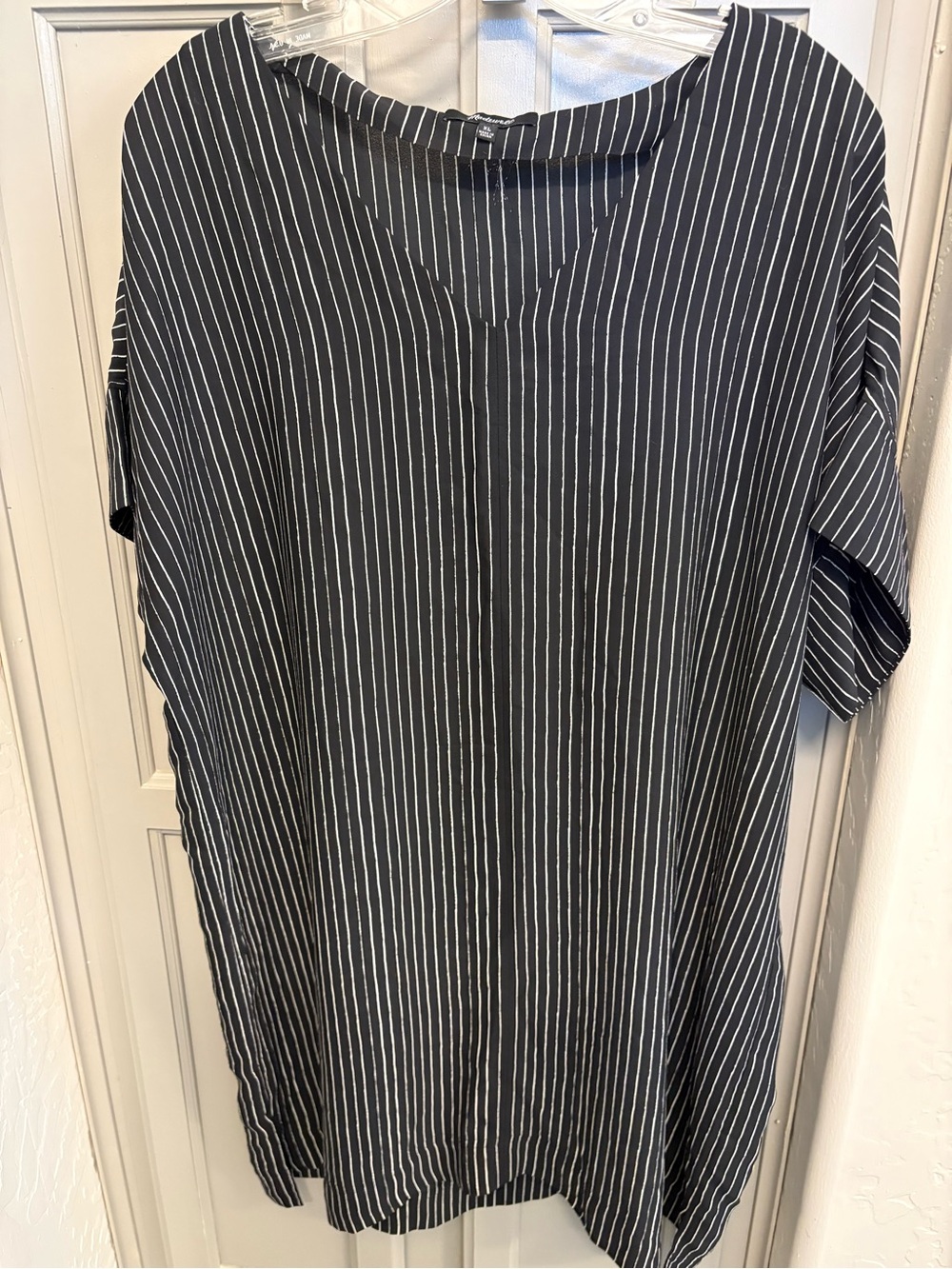Black & White Madewell Novel Shift Dress